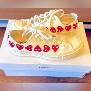 Comme des Garcons Converse Multi Hearts Chuck Taylors